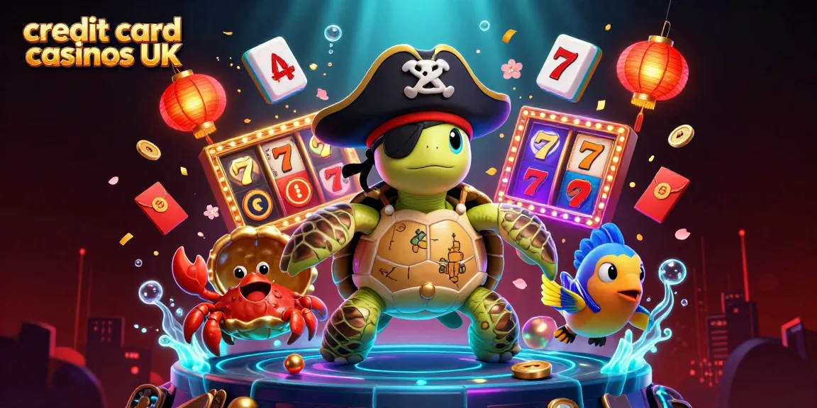 Experience engaging gameplay at credit card casinos UK with our vibrant 3D casino illustration.