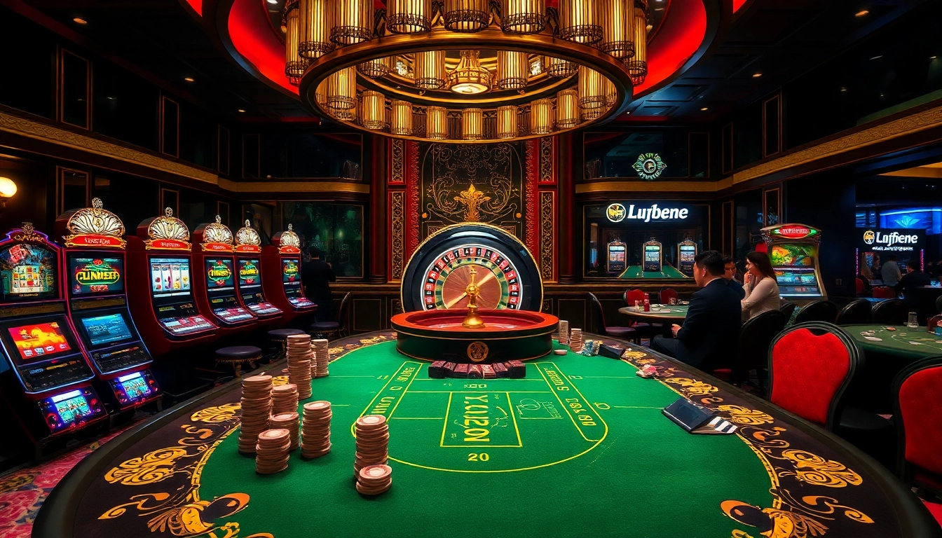 Experience the thrill of gambling at liên minh kjc with vibrant casino tables and exciting gaming options.