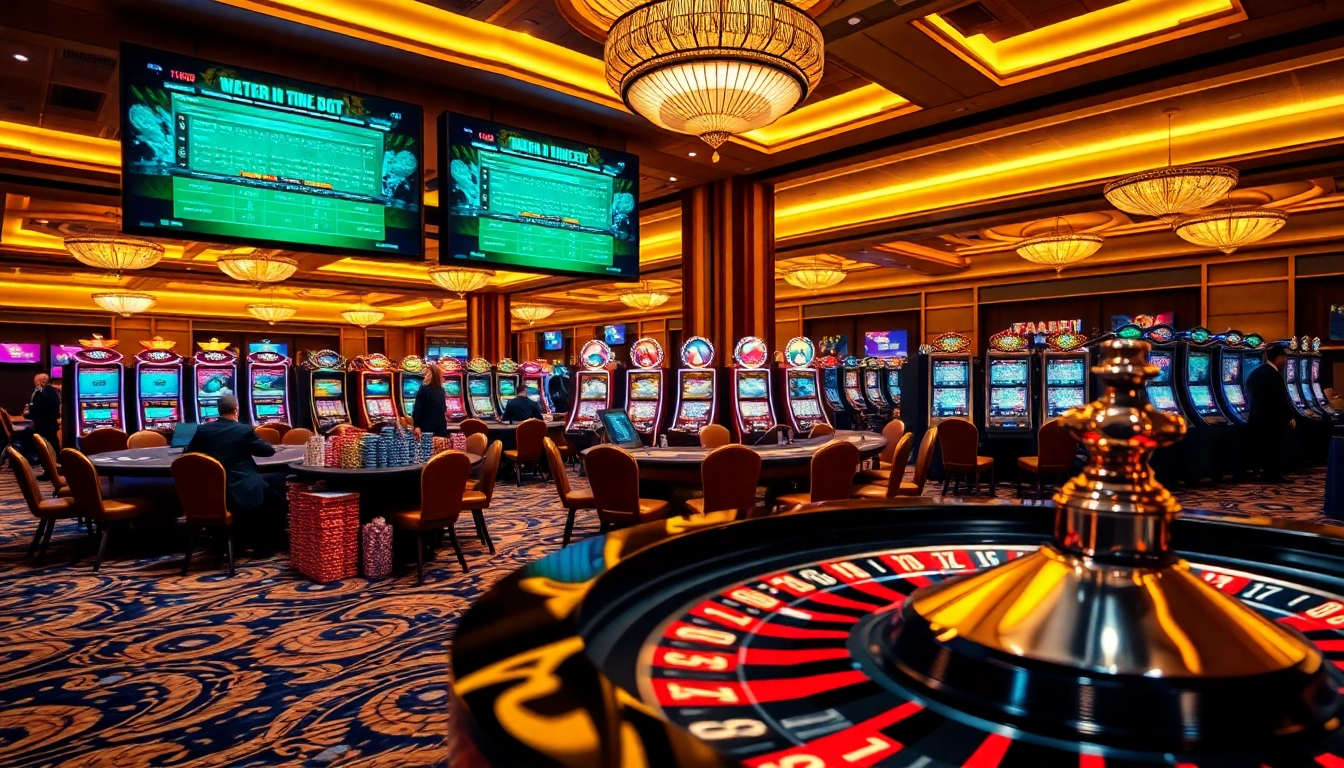 Experience the excitement of F168 with professional dealers and vibrant gaming tables.