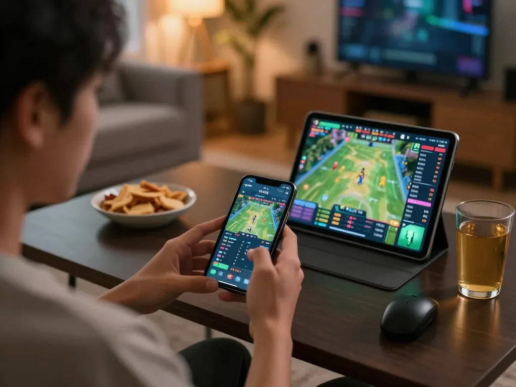 Betting on sports with the MB66 app, showcasing live odds and user-friendly interface.