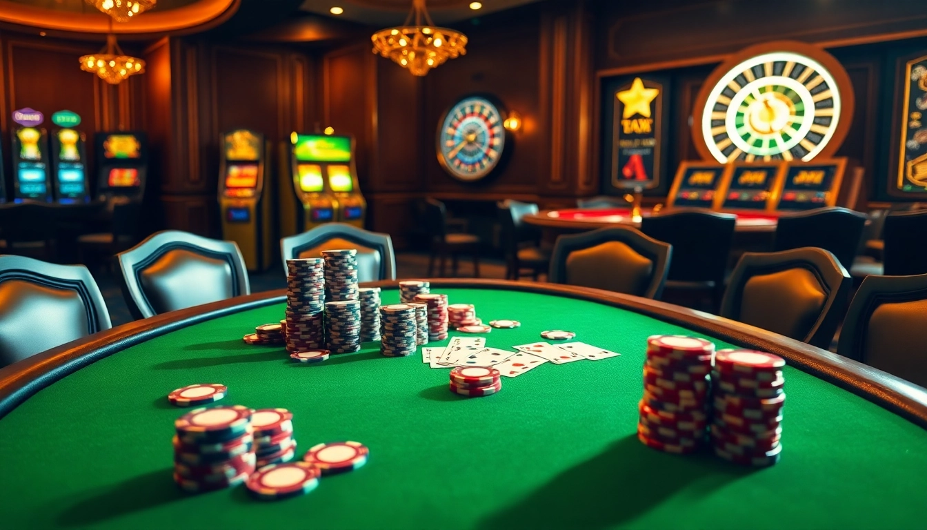 Engaging poker scene at KP88 casino showcases thrilling gameplay and luxury ambiance.
