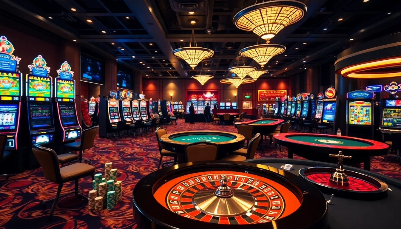 Exciting gambling scene featuring luxurious casino elements on Trang chủ DH88.
