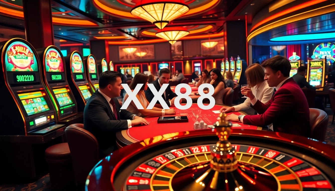 Experience thrilling gameplay at XX88 with vibrant casino visuals and elite players.