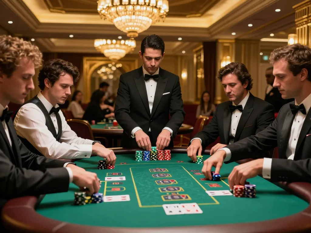 Experience the thrill of blackjack at Luck8Biz with players engaged in strategic gameplay.