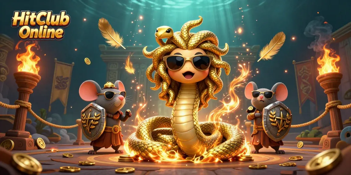 Experience the excitement of HitClub Online with vibrant casino elements and engaging characters.