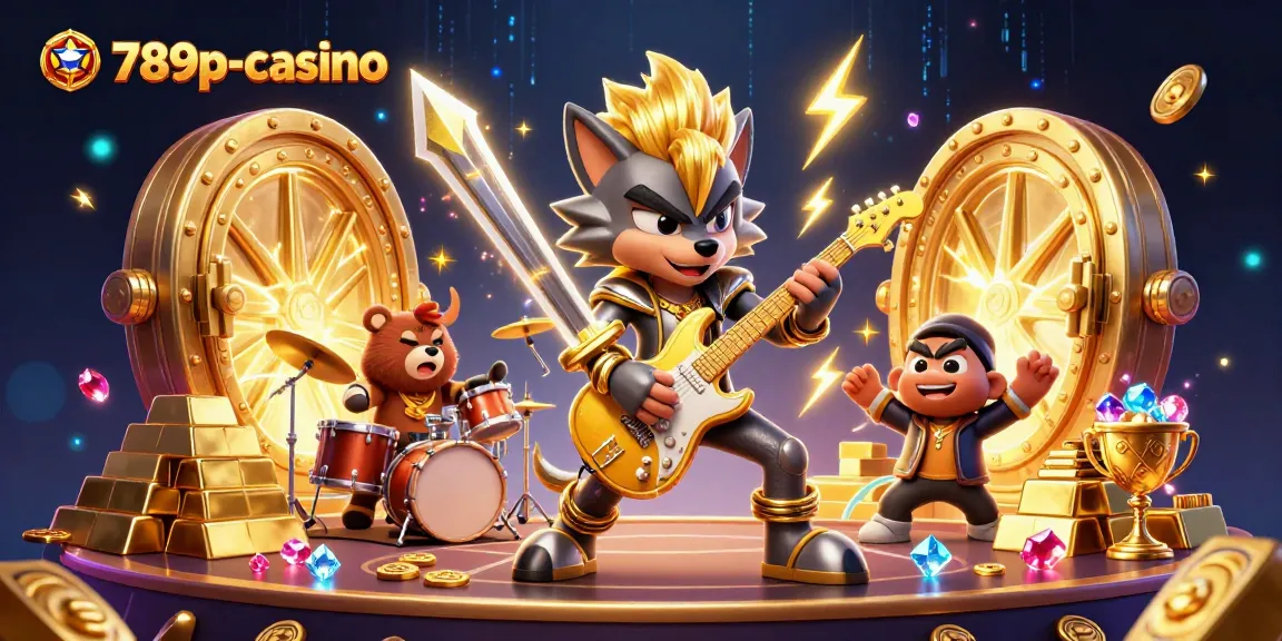 Experience the excitement of 789p-casino with vibrant 3D digital illustration showcasing thrilling gaming elements.