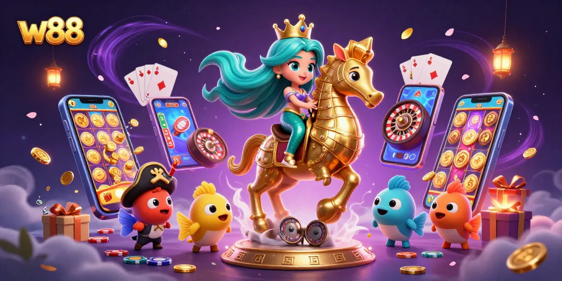 Spin vibrant slot games and join the w88 mermaid princess and her allies in action-packed gaming fantasy.