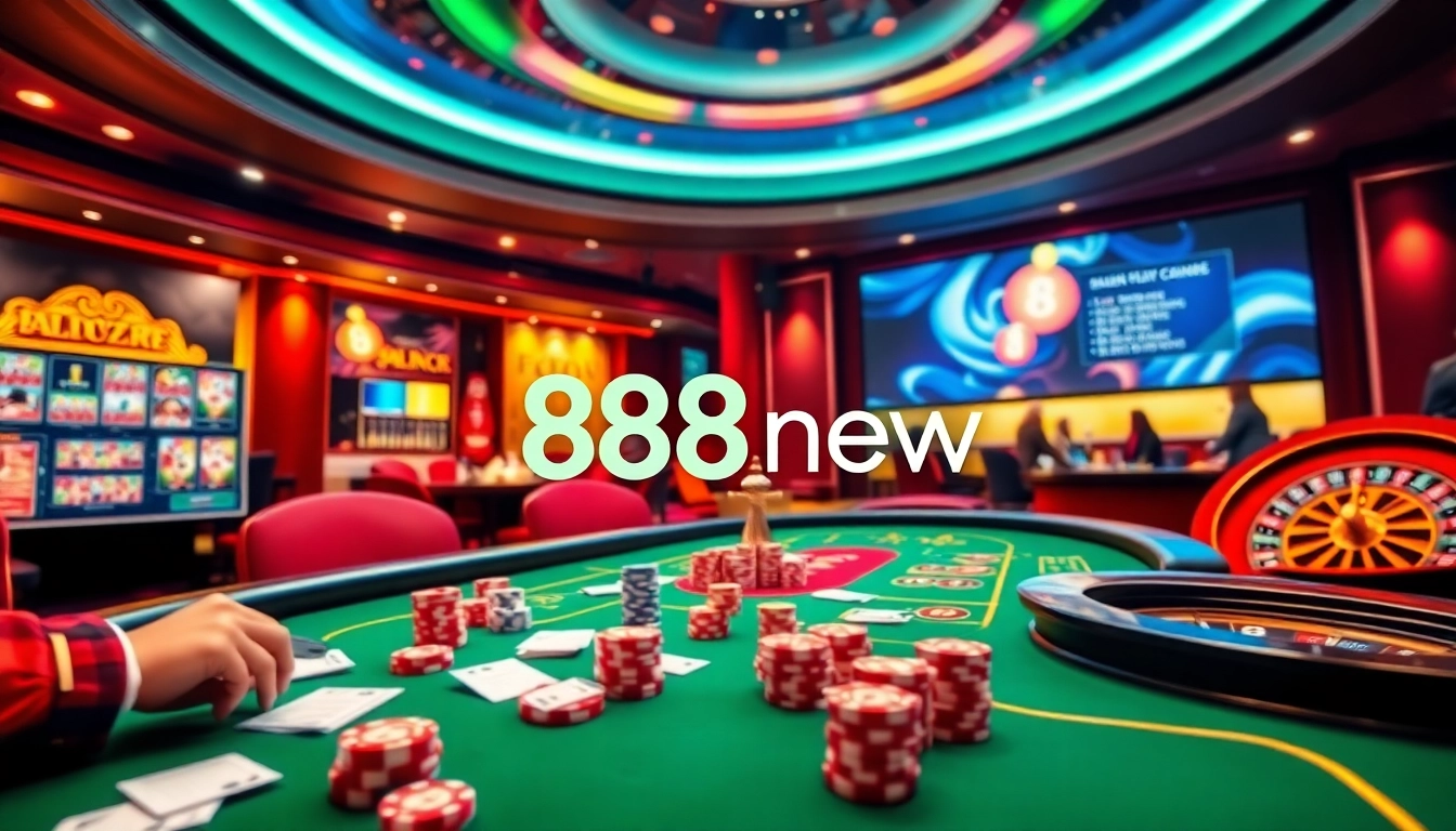 Players enjoying diverse games at 888new online casino, showcasing excitement and engagement.