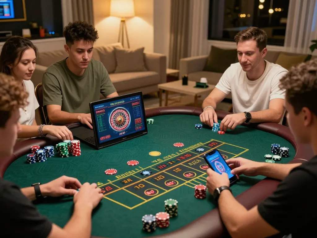 Players engaging in live dealer games at LC88, showcasing thrilling online casino excitement