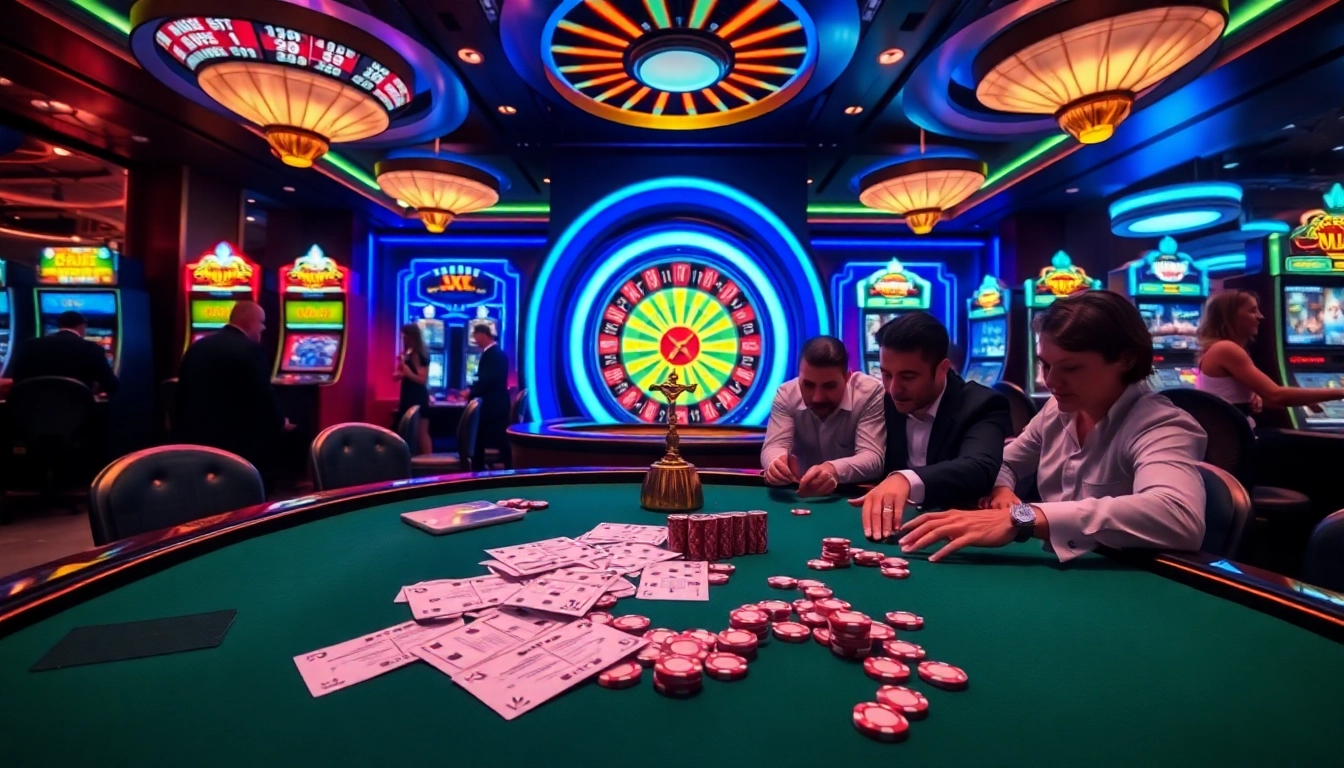 Engaging gameplay at XX 88 casino with vibrant roulette and poker action.