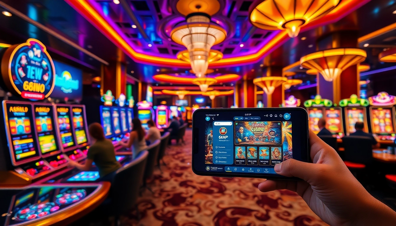 Tải App Nhà Cái 68VIP while enjoying vibrant casino games and engaging with mobile gambling features.