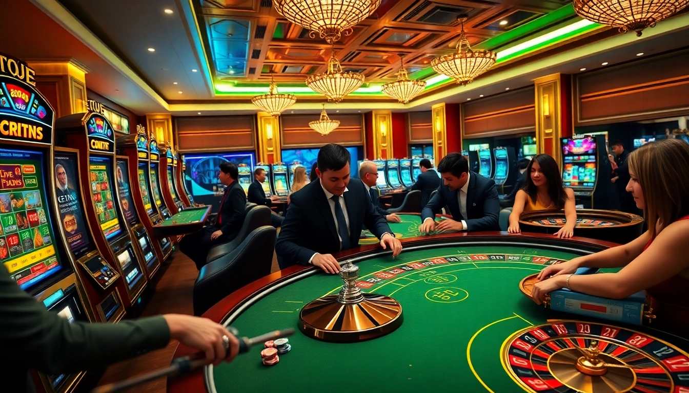 Experience the excitement of 8kbet with vibrant casino tables and dynamic players.