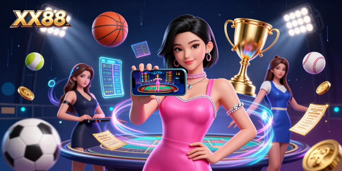 Experience thrilling gameplay with XX88 at a vibrant live dealer casino.