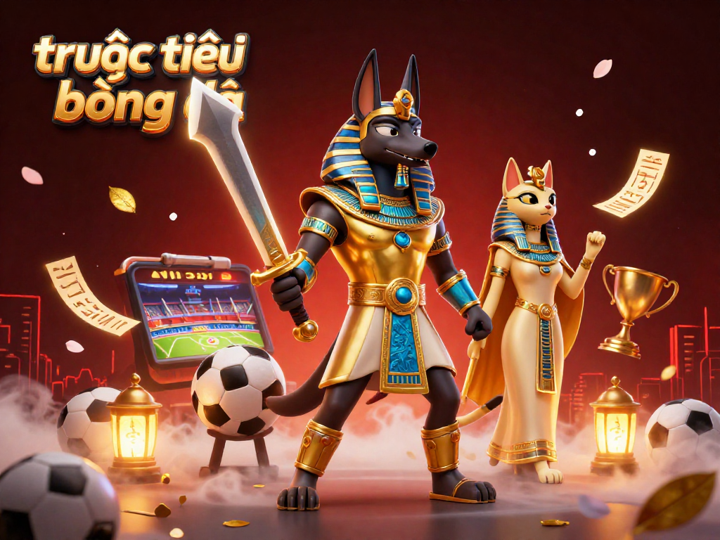 Experience trực tiếp bóng đá with vibrant sports betting action, featuring energetic characters and dynamic gameplay.
