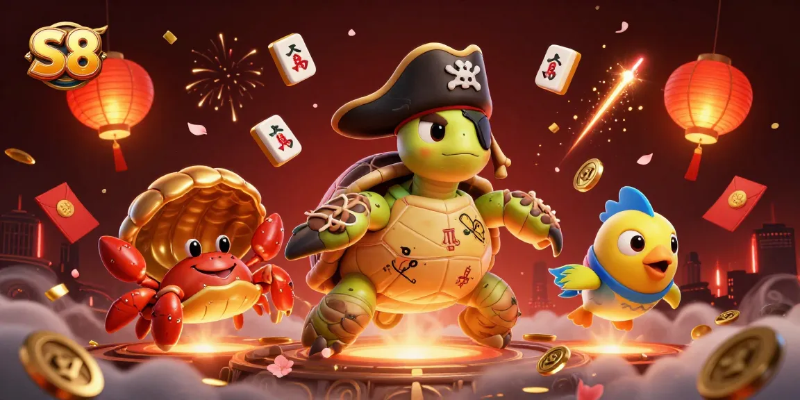S8 captivates gamblers with engaging online casino pirate adventure, showcasing vibrant characters and elements.