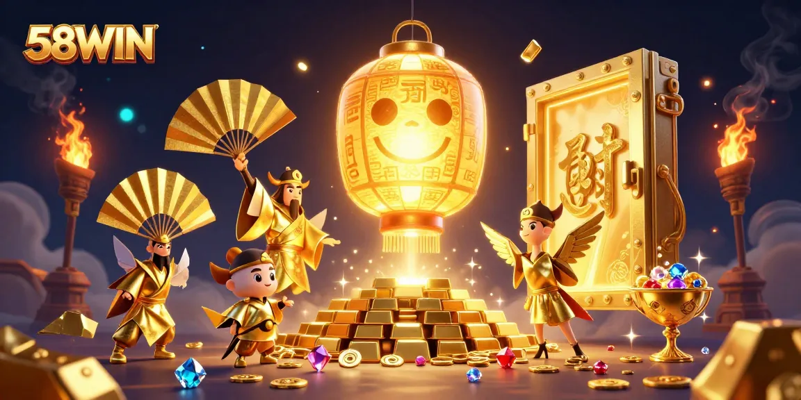 Experience exhilarating gameplay at 58WIN with golden treasures and joyful spirits!