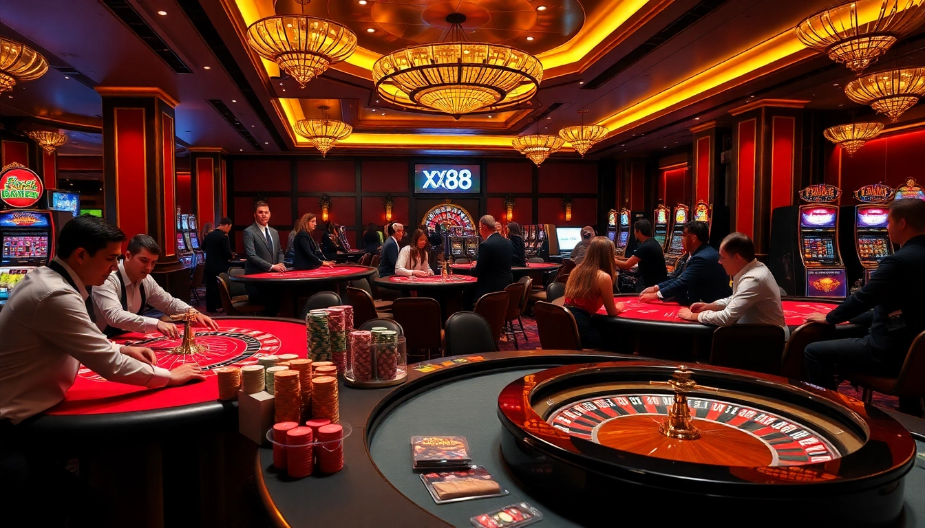 Experience the thrilling gameplay at XX88 Casino with exciting poker games and vibrant betting action.