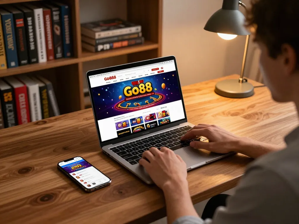 Engaging in online gambling at Go88 with lively gaming interfaces and cozy surroundings