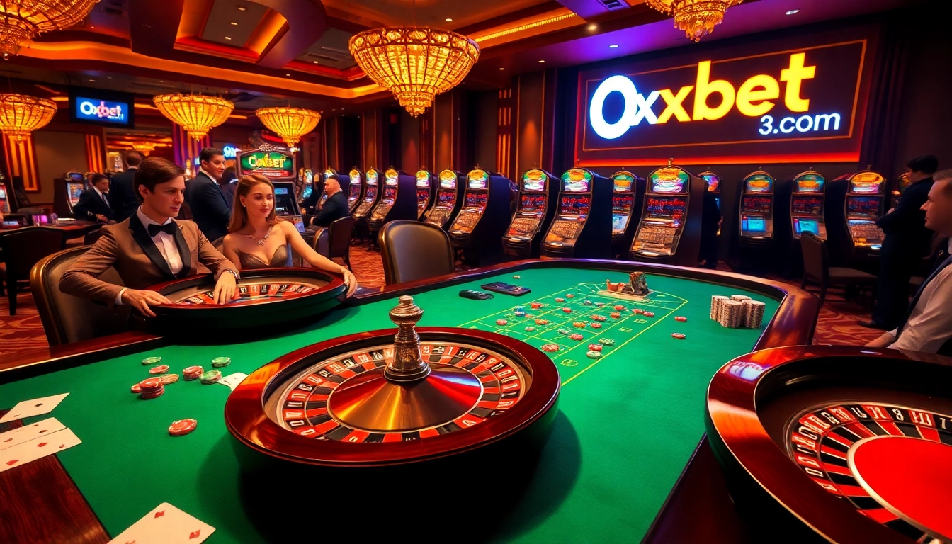 Experience thrilling gameplay at oxbet7.com with lively casino tables and exciting slot machines.