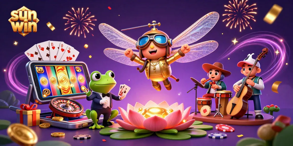 Spin and win at sun win casino with lively characters, vibrant games, and action-packed fun!