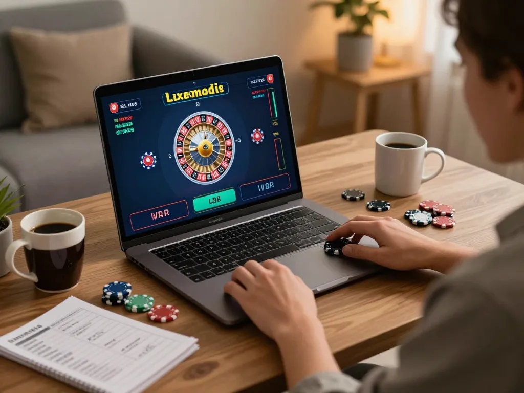 Engaged player experiencing live dealer roulette on fly88 for an immersive online gaming session.