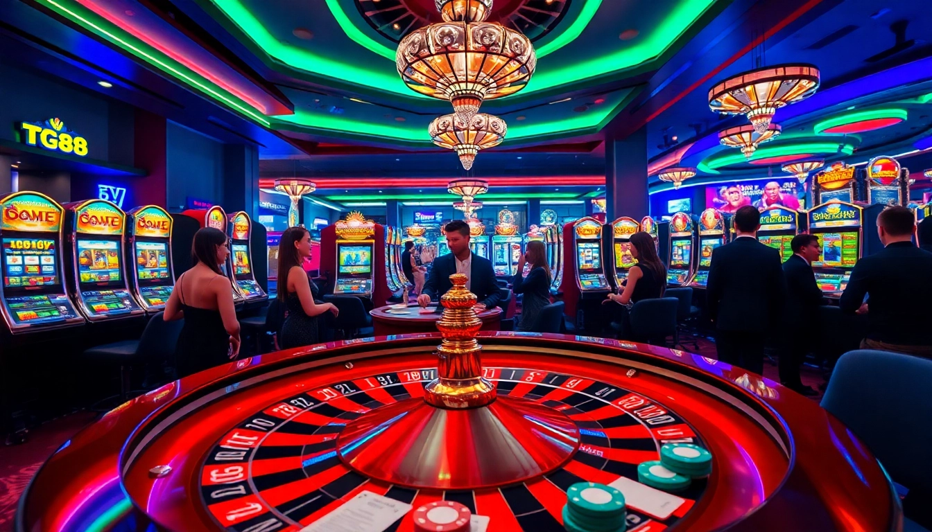 Experience the thrill of gaming at TG88 with engaging roulette and poker action.