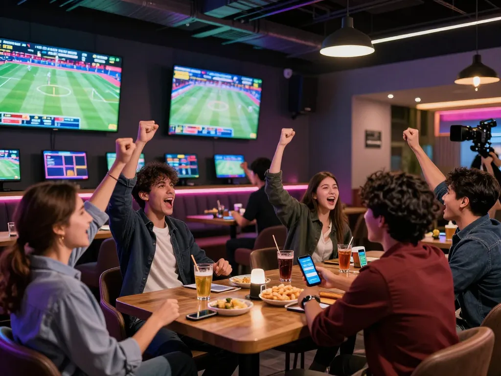 Fans celebrating victories while engaging with sports betting on 68win's platform
