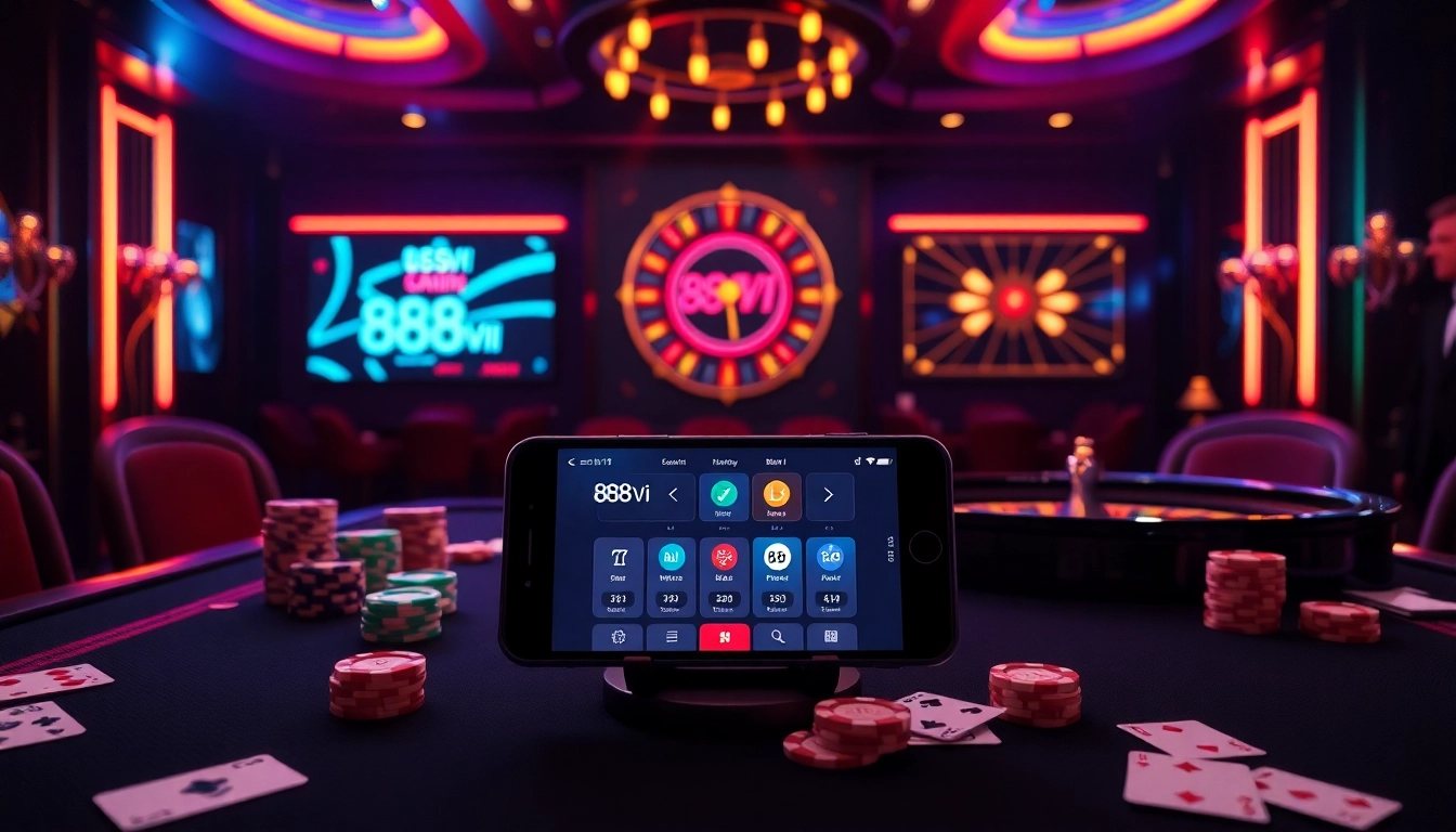 Experience the thrill of gambling with the 888VI APP, featuring exciting games and modern interfaces.