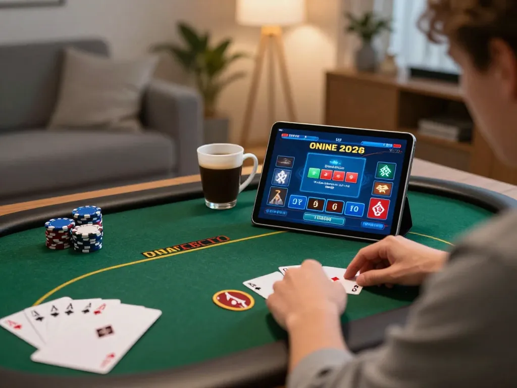 Engage in exciting gameplay at trang chủ GG88 with online poker, showcasing a cozy gaming setup in 2026.