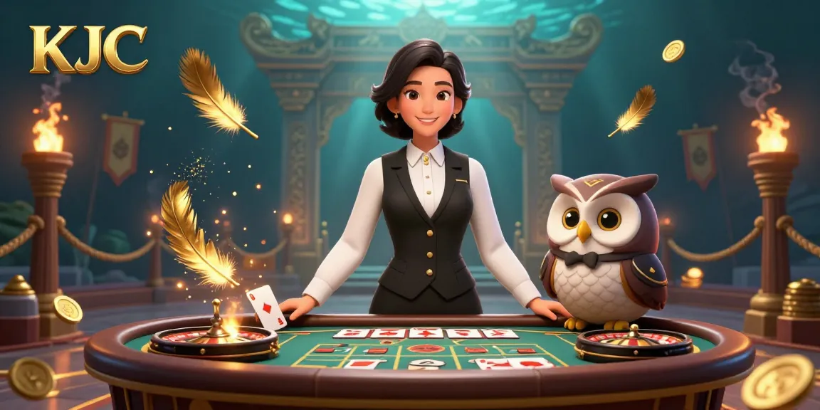 KJC dealers showcase exciting baccarat gameplay in an engaging online casino atmosphere.