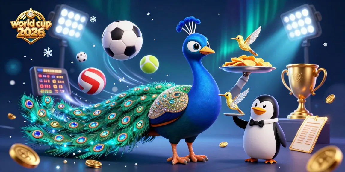 Bet on the world cup 2026 with a vibrant 3D illustration showcasing dynamic sports elements.
