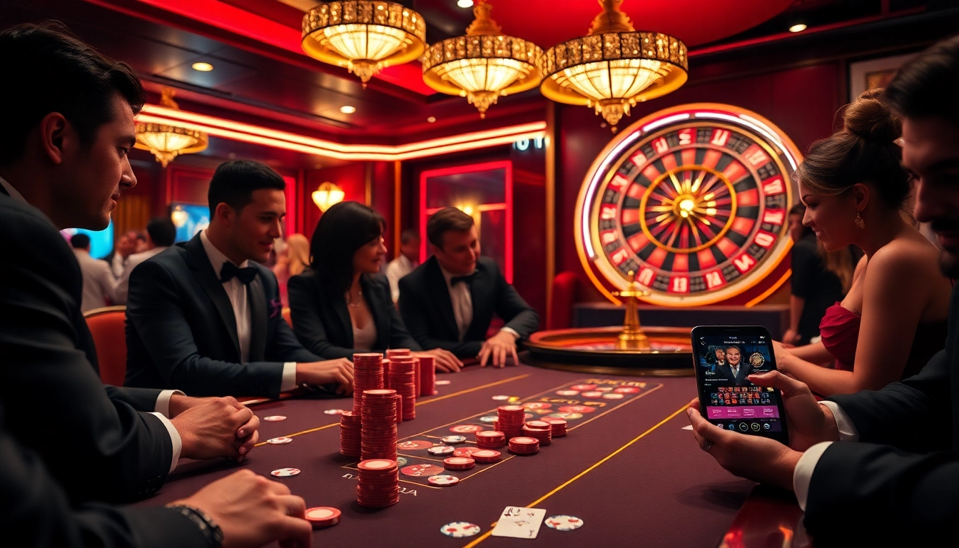 Exciting poker game at Haywin casino with vibrant players and luxurious atmosphere.