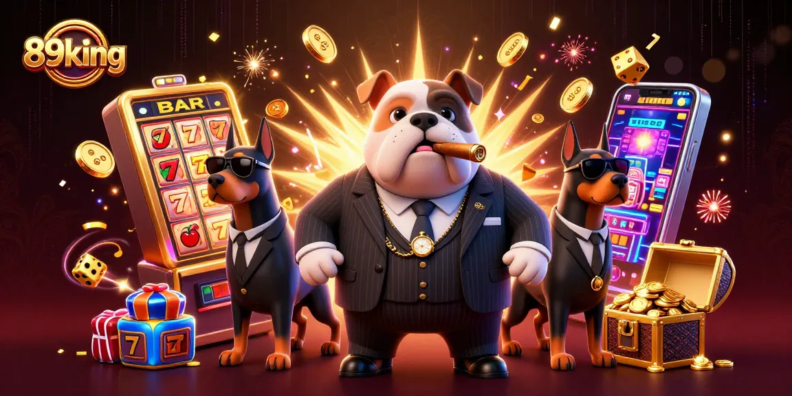 Win big at 89king with an electrifying casino experience featuring a bulldog mafia boss.
