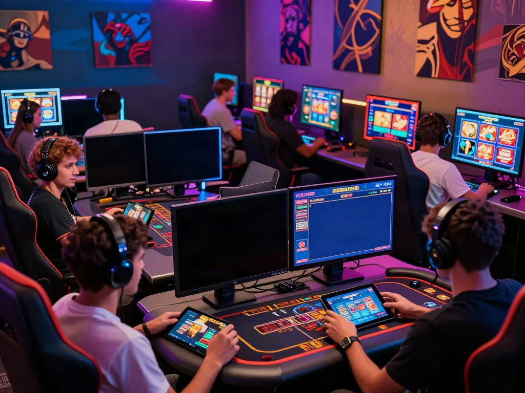Exciting online gaming scene featuring 11bet players in a vibrant virtual casino environment.
