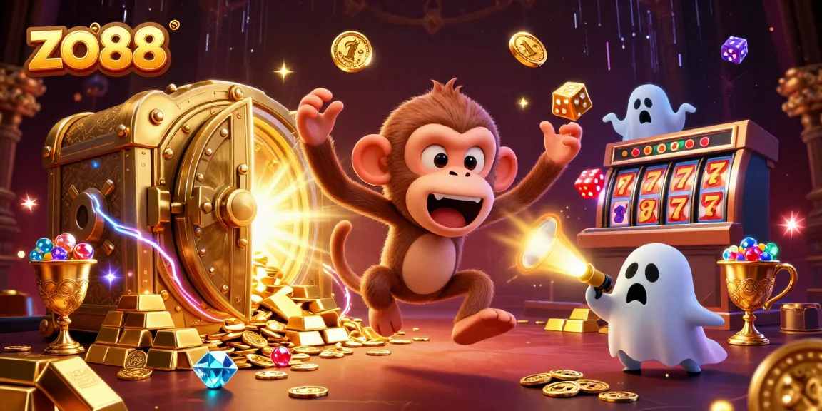 Track golden jackpots and winnings at zo88 while exploring a haunted casino atmosphere.