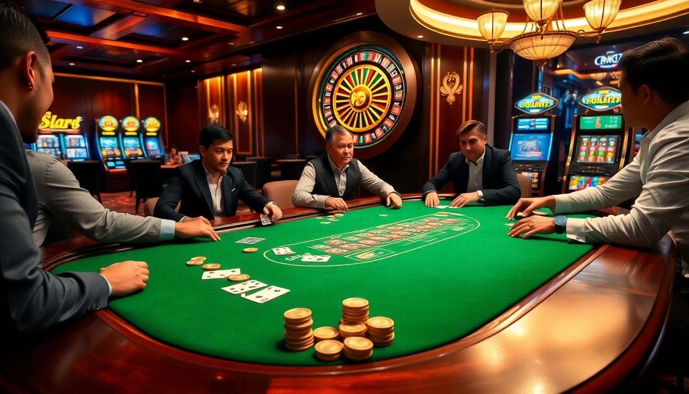 Engage in thrilling poker strategies at GO 88's luxurious table games.