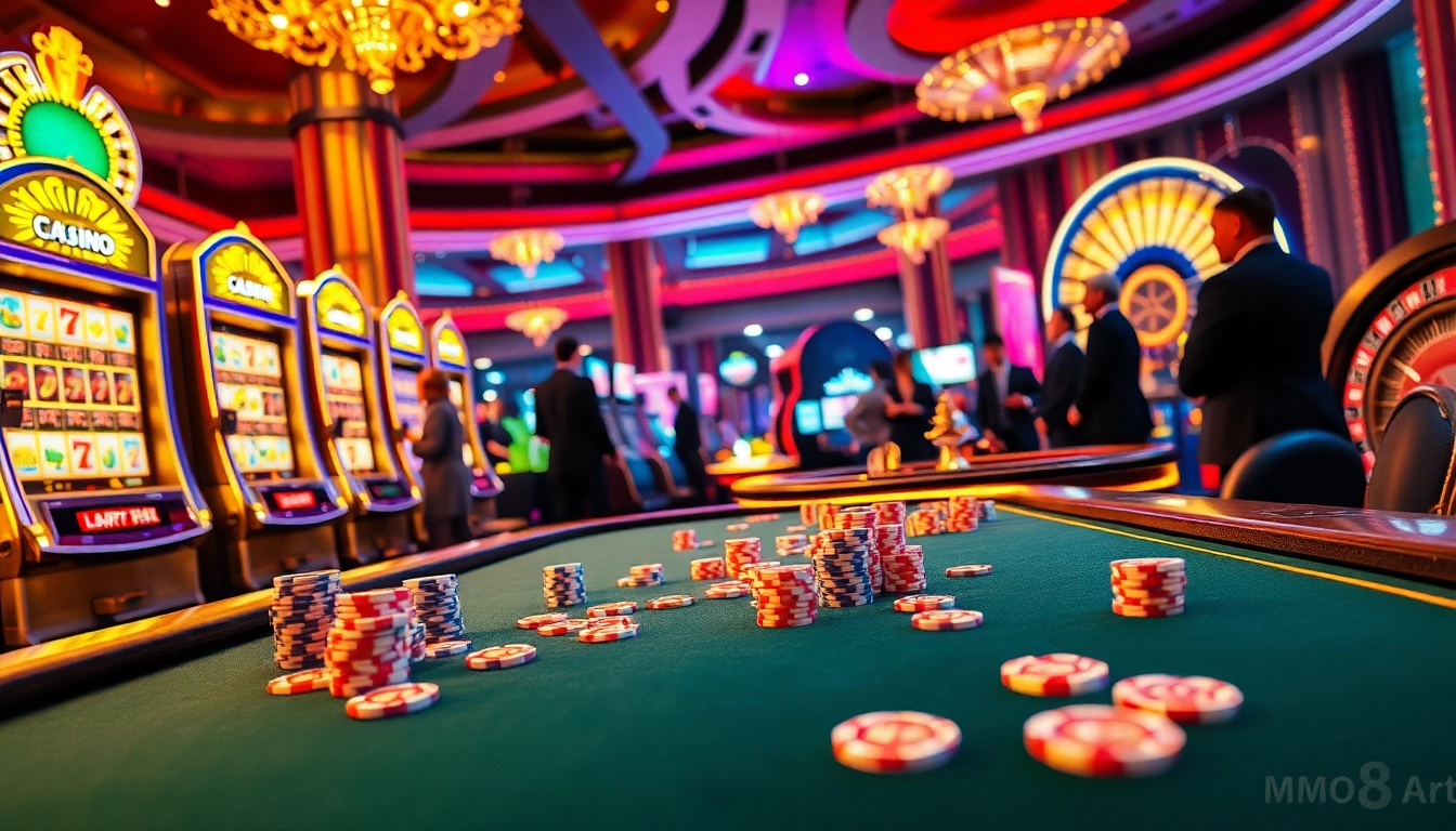 Witness the excitement at https://mmoo8.art/, with vibrant casino tables and engaging gameplay.