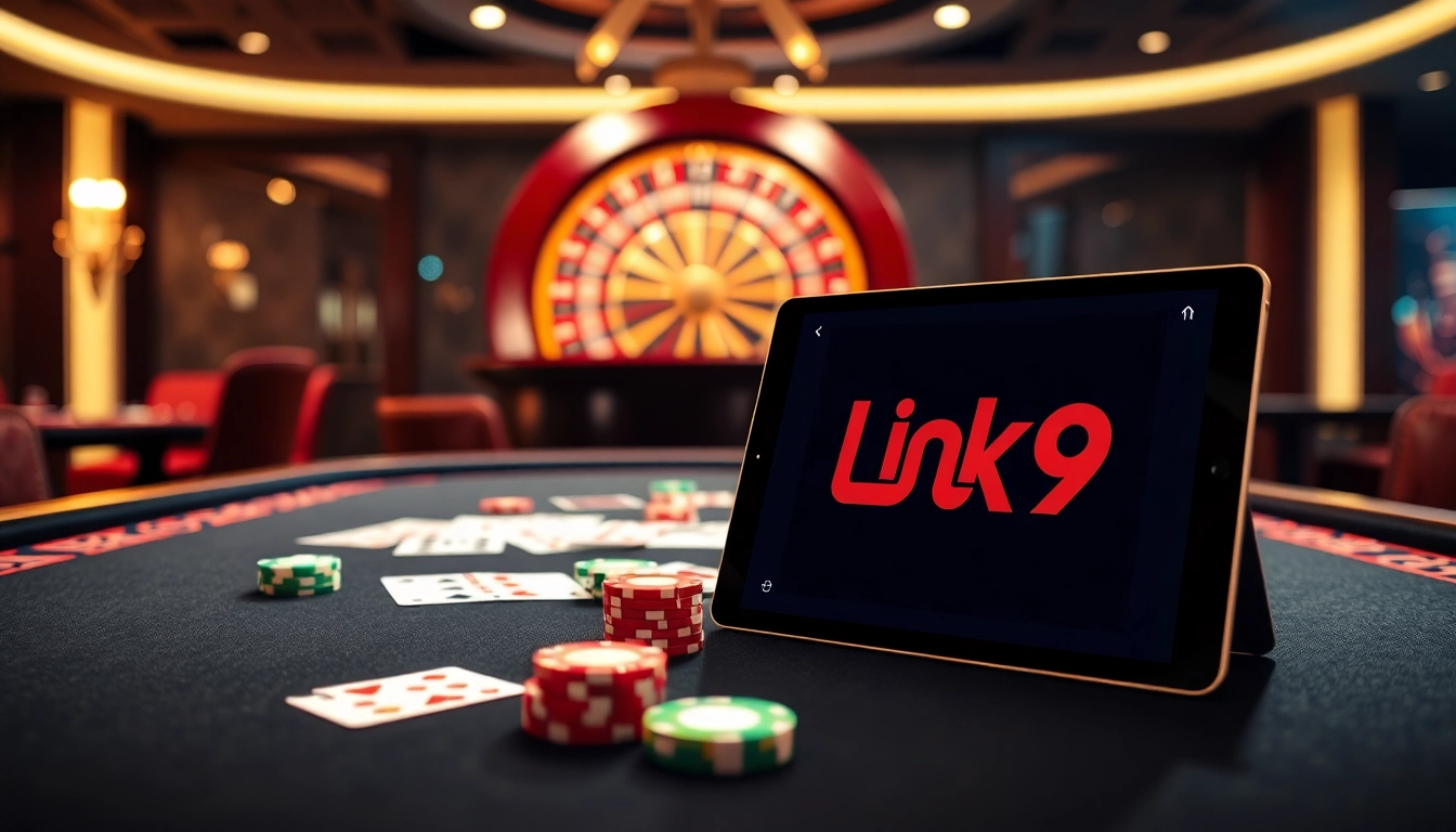 Experience the thrill of winning with Link OK9 at a vibrant casino table.