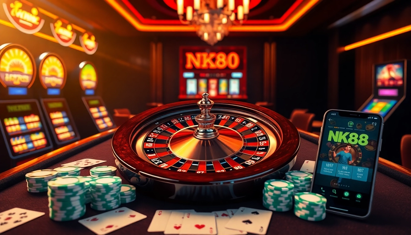 Spin the roulette wheel and win big at https://nk88.horse/ in a luxurious casino setting filled with excitement.