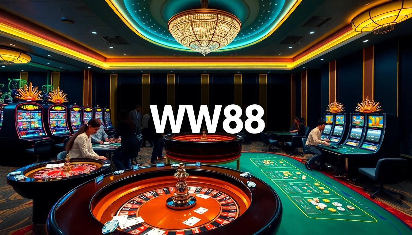 Experience the thrill of WW88 casino with vibrant gaming tables and jackpots.