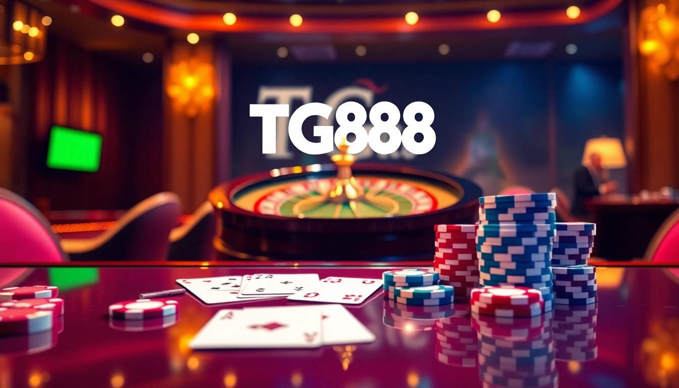 Experience the thrill at Trang chủ TG88 with engaging online casino gaming scenes and vibrant gambling action.
