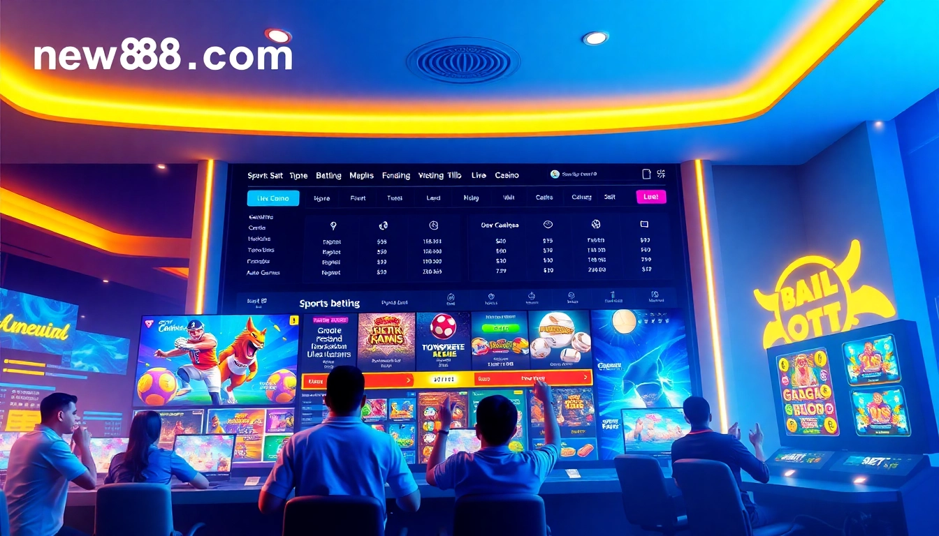 Engaging online gaming experience at new88go.com showcasing vibrant betting options.