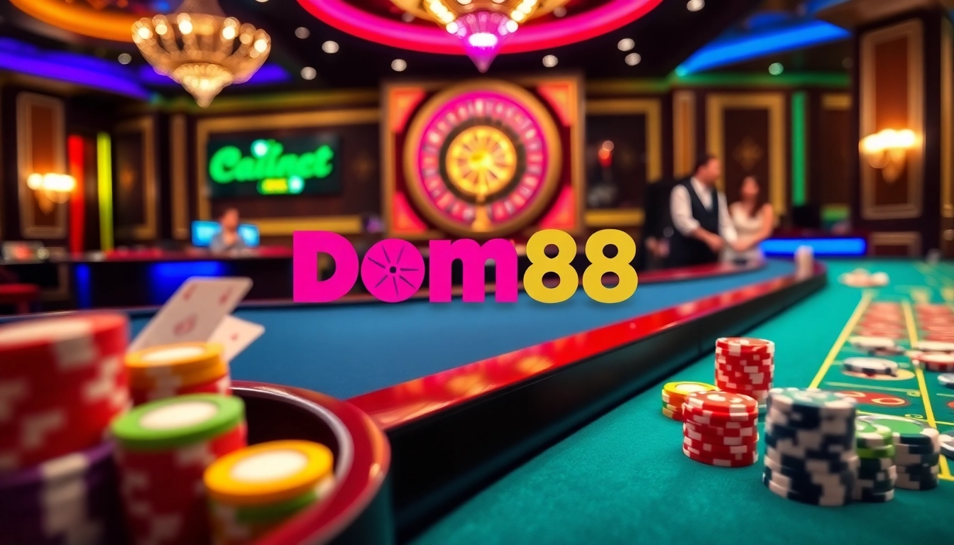 Experience immersive gaming at dom88.us.com with vibrant casino tables and live dealer action.