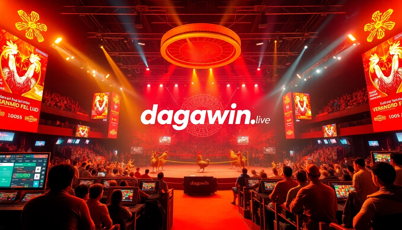 DAGAWIN.LIVE showcases a vibrant online cockfighting platform with live events and engaging betting interfaces.