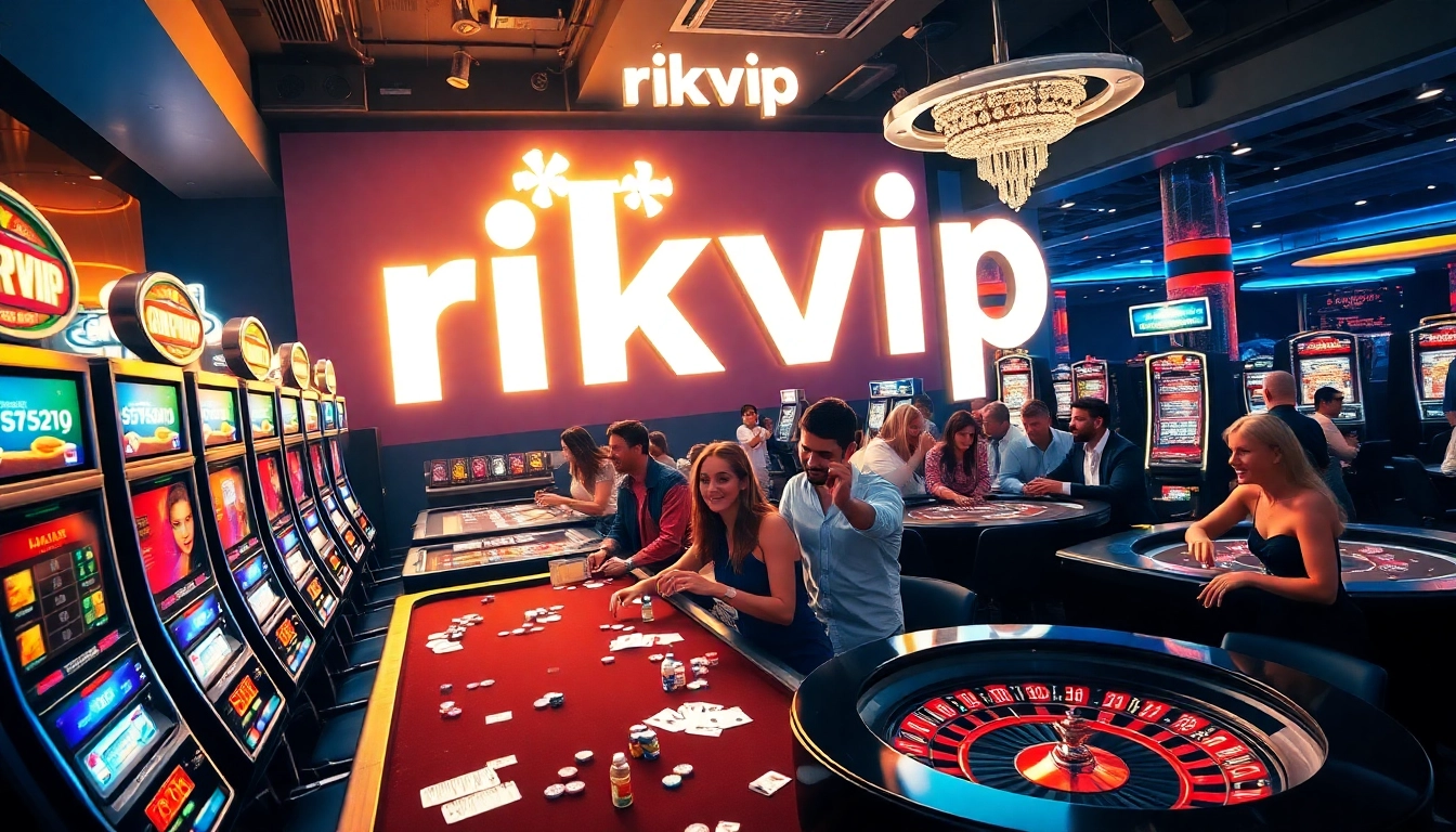Experience the excitement of rikvip with vibrant casino tables and thrilling games.