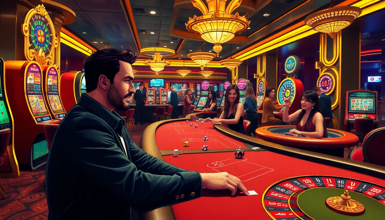 Bongdalu players enjoying an exciting poker game in an elegant casino setting, emphasizing professional gambling.