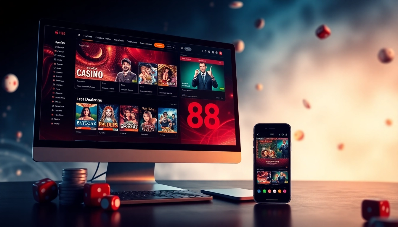 Engaging view of gaming experience at OPEN88 COM showcasing vibrant casino and sports options.