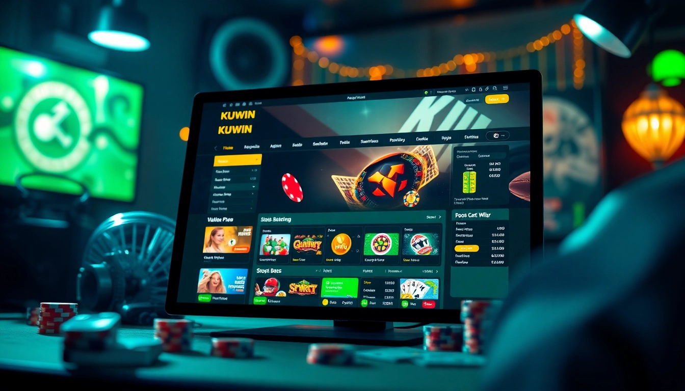 Explore the vibrant interface of https://kuwins.live/, showcasing online gambling excitement.