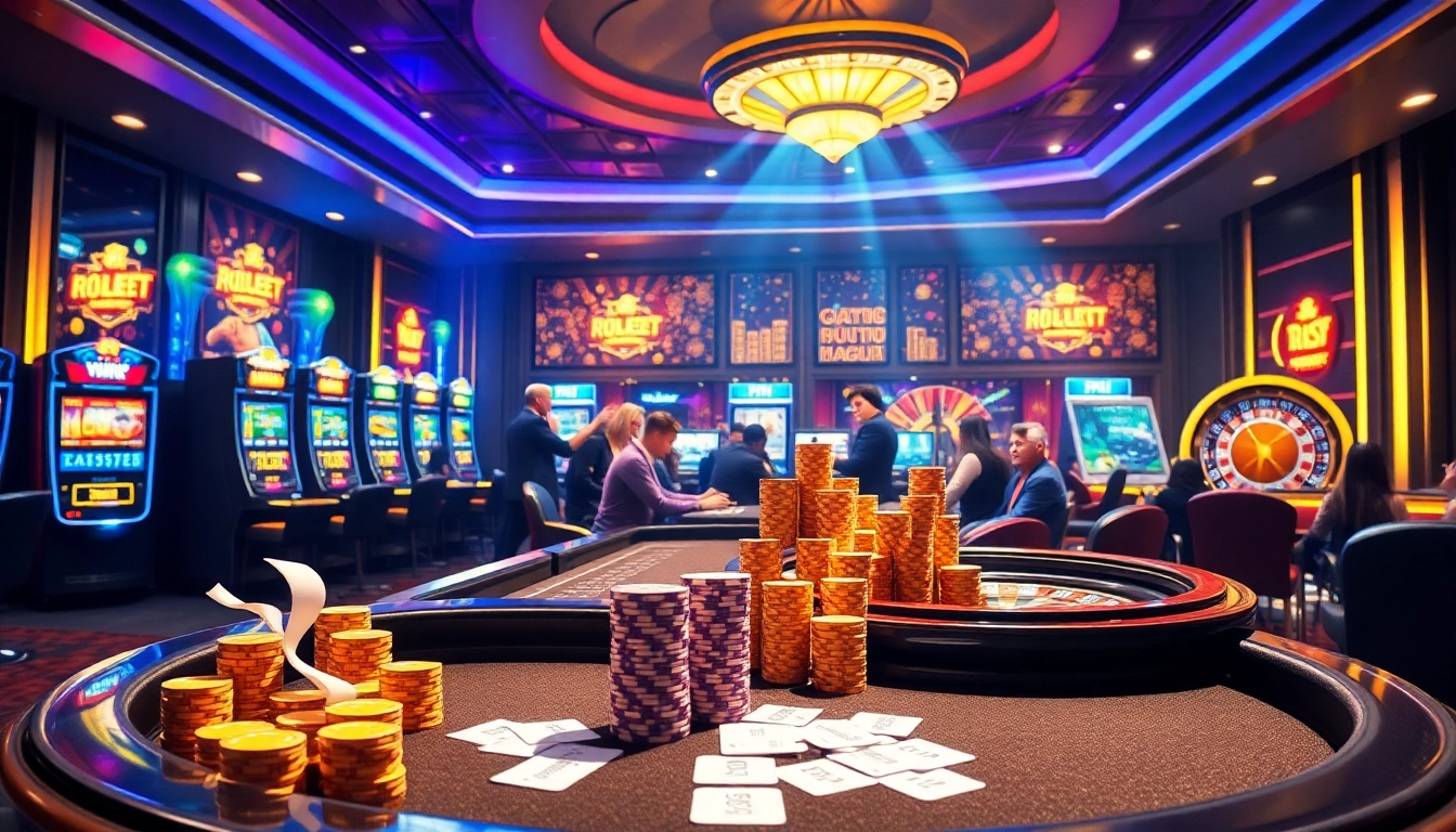 Engaging scene showcasing Trang chủ G28 with vibrant casino elements and players in action.