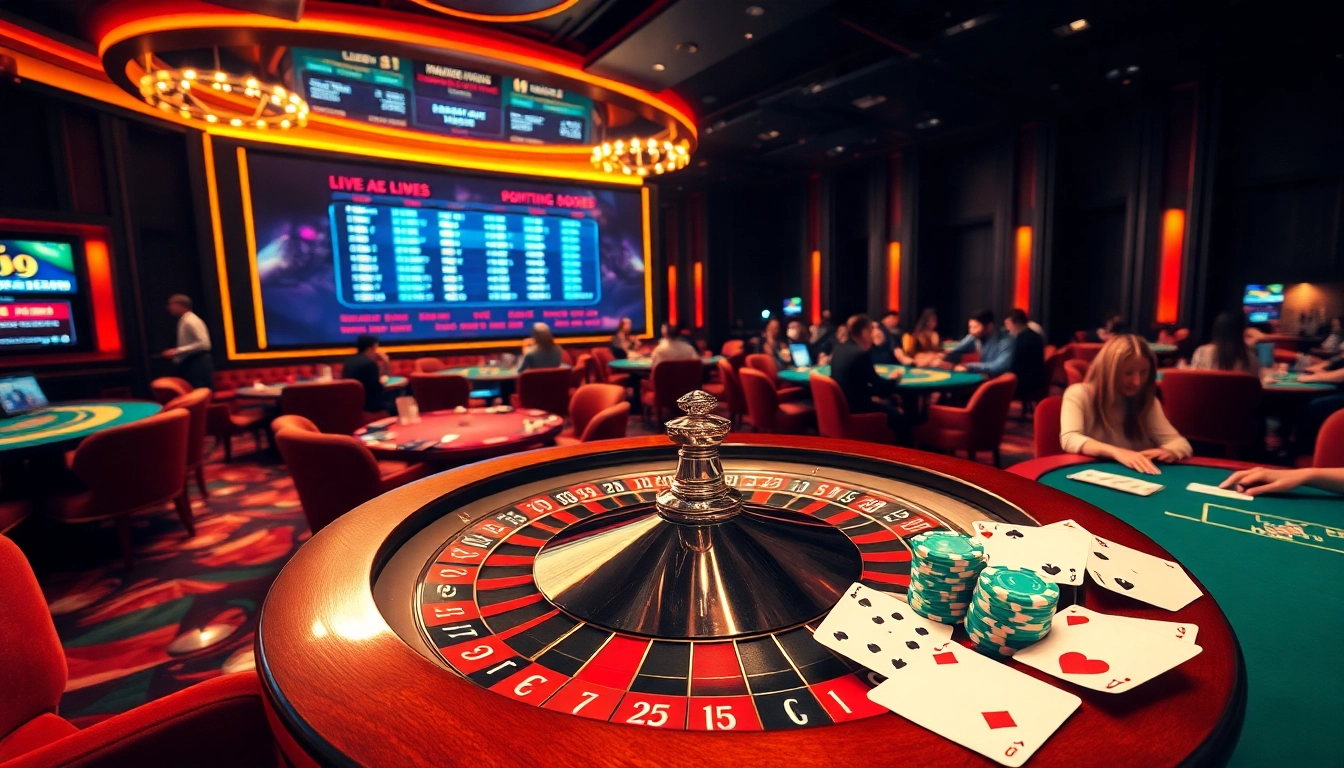 Experience thrilling gameplay at KBBET casino with vibrant poker chips and roulette excitement.